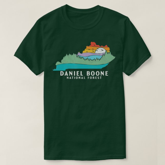 Daniel Boone Forest Kentucky Outdoors State Nature T-Shirt (Design Front)