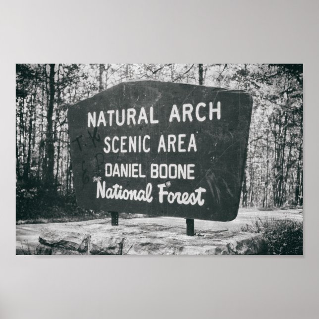 Daniel Boone National Forest Mid-century Sign (Front)