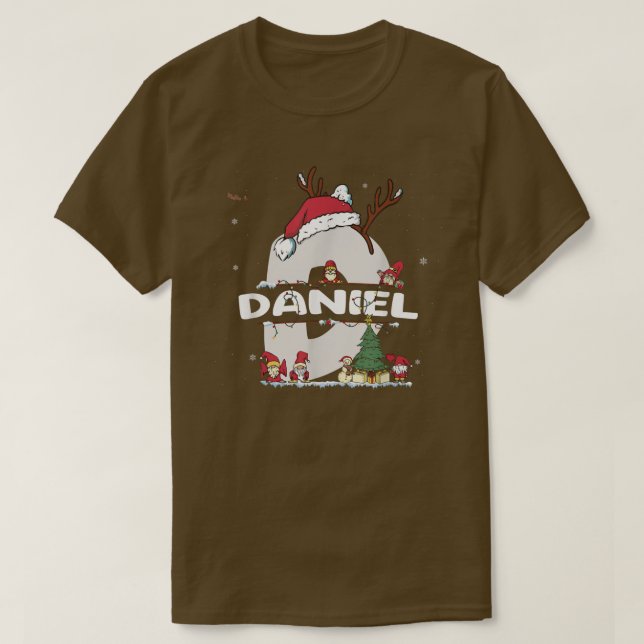 Daniel Christmas  w Daniel Name for funny Xmas  T-Shirt (Design Front)