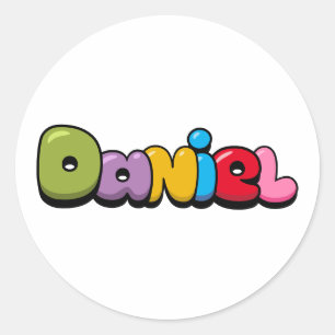 Daniel Classic Round Sticker