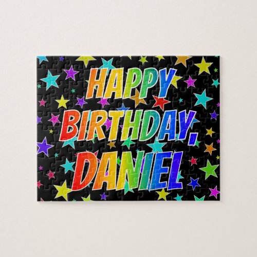 DANIEL First Name Fun HAPPY BIRTHDAY Jigsaw Puzzle