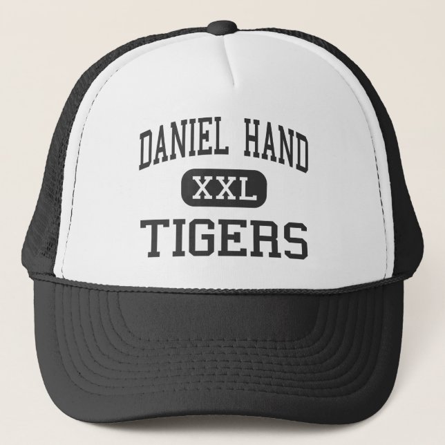 Daniel Hand - Tigers - High - Madison Connecticut Trucker Hat (Front)