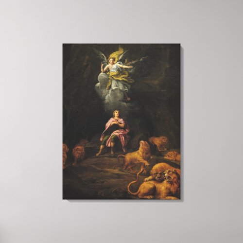 Daniel in the Den of Lions Canvas Print