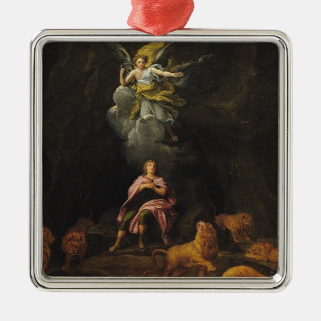 Daniel in the Den of Lions Metal Ornament (Front)