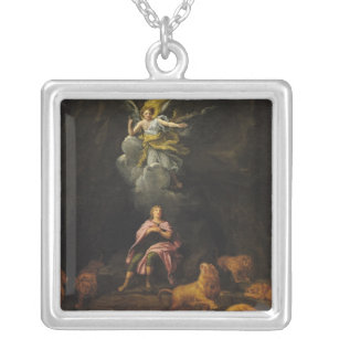 Daniel in the Den of Lions Silver Plated Necklace