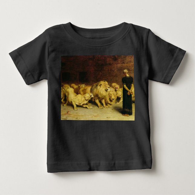 Daniel in the Lions' Den, 1872 by Briton Riviere Baby T-Shirt (Front)