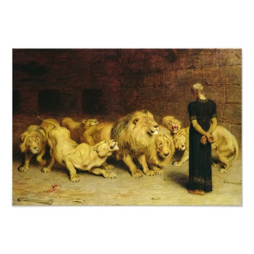 Daniel in the Lions Den 1872 by Briton Riviere Photo Print