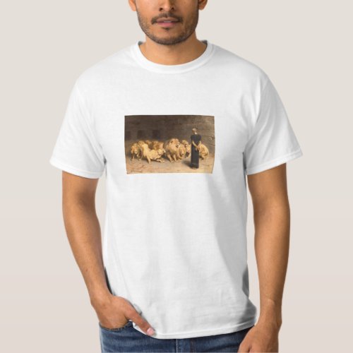 Daniel In The Lions Den 1872 By Briton Riviere T_Shirt