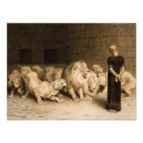 Daniel in the Lions Den 1875 by Briton Riviere Photo Print