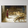 Daniel in the Lion's Den Bible Art Print