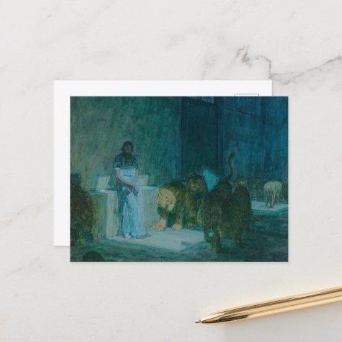 Daniel in the Lions Den by Henry Ossawa Tanner Holiday Postcard