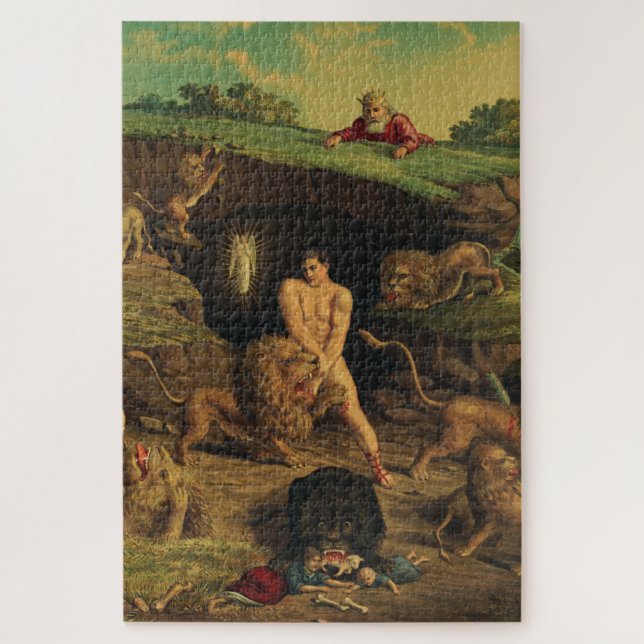 Daniel in the Lions' Den Jigsaw Puzzle (Vertical)