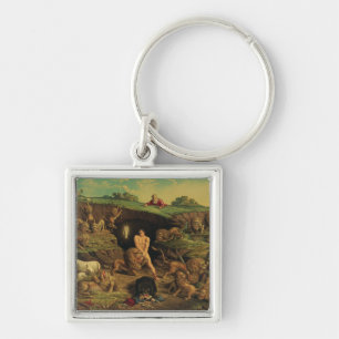Daniel in the Lions' Den Keychain