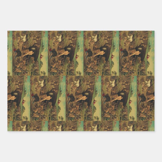 Daniel in the Lions' Den Wrapping Paper Sheets (Front)