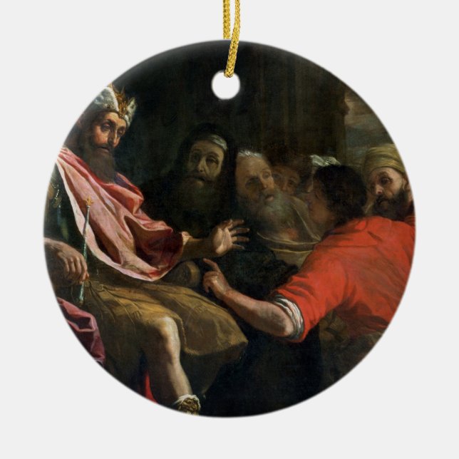 Daniel Interpreting Nebuchadnezzar's First Dream ( Ceramic Ornament (Front)