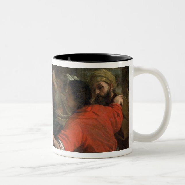Daniel Interpreting Nebuchadnezzar's First Dream ( Two-Tone Coffee Mug (Right)