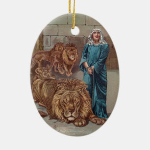 Daniel Lions Den Ceramic Ornament