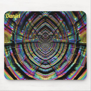 DANIEL~ Multitude of Shades Fractal Pattern Mouse Pad