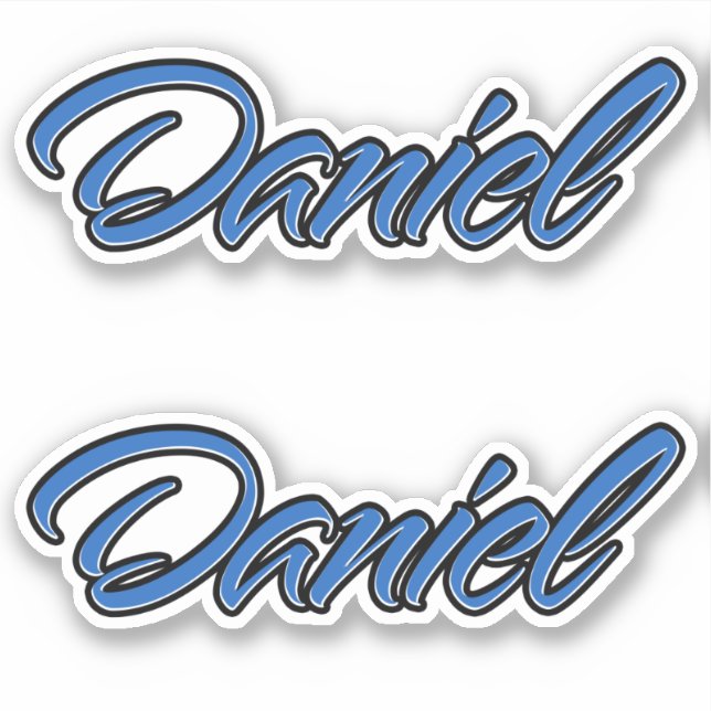 Daniel Name blue sticker Sticker Sticker Stickerse (Front)