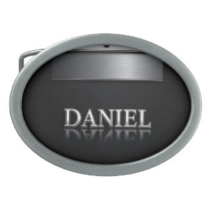 Daniel Name with Dripping Liquid Metal Belt Buckle