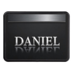 Daniel Name with Dripping Liquid Metal Hitch Cover