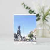 Daniel O'Connell Monument  image & Dublin Spire  Postcard (Standing Front)