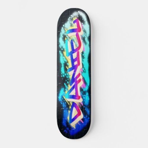 DANIEL Personalized Customized Graffiti Skateboard