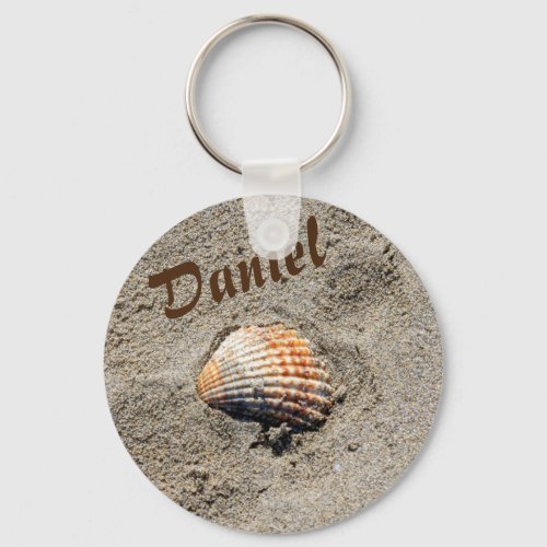 Daniel shells on the beach key ring