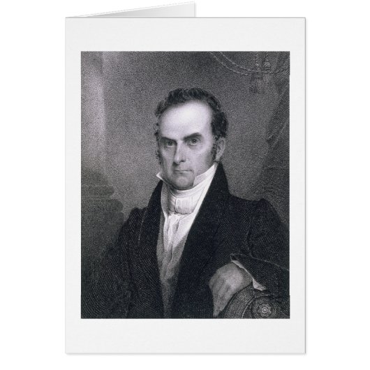 Daniel Webster (1782-1852) (engraving) Cards (Front)