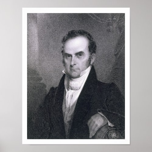 Daniel Webster 1782_1852 engraving Poster