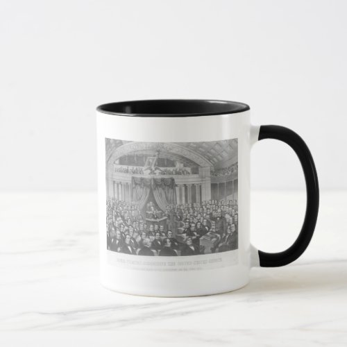 Daniel Webster addressing the United States Mug