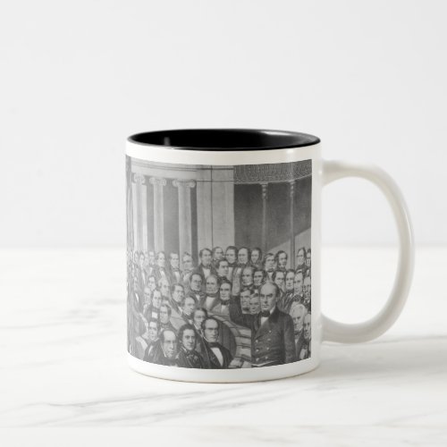Daniel Webster addressing the United States Two_Tone Coffee Mug