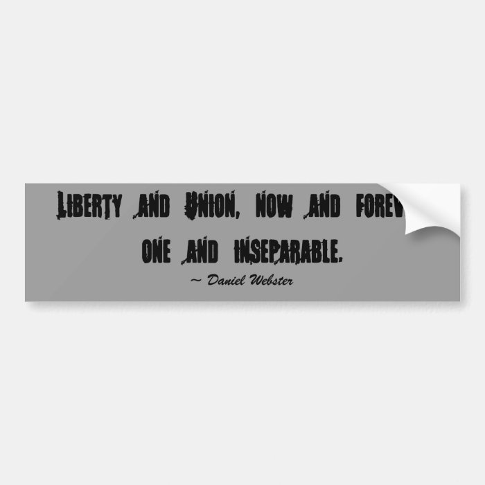 Daniel Webster Bumper Sticker