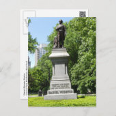 Daniel Webster Statue Central Park NY Postcard (Front/Back)