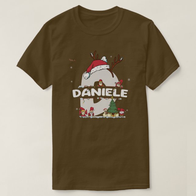 Daniele Christmas  w Daniele Name for funny Xmas  T-Shirt (Design Front)