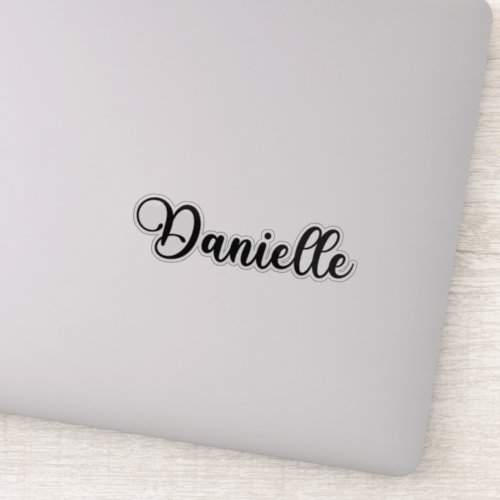 Danielle Name _ Handwritten Calligraphy Sticker