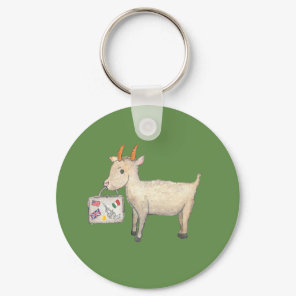 Danielle The Goat Keychain