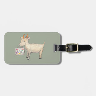 Danielle The Goat Luggage Tag
