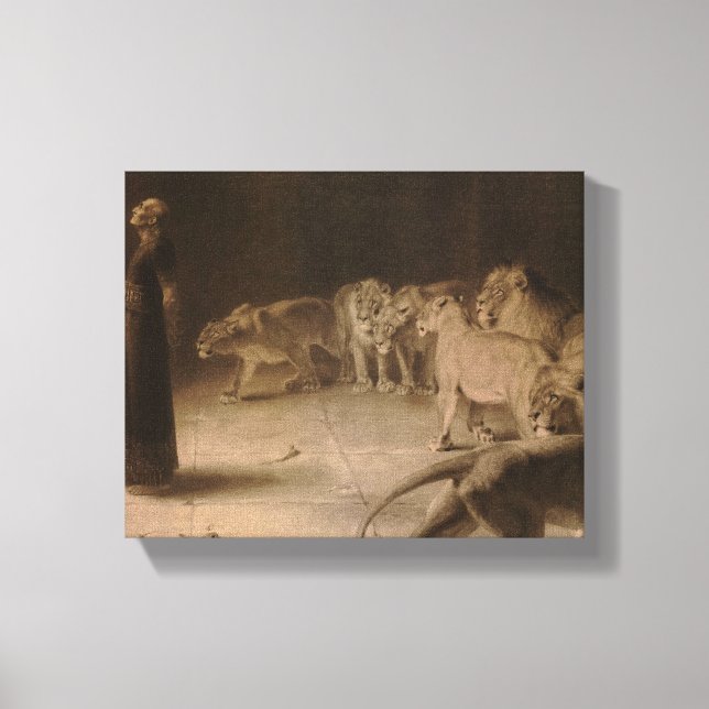 Daniel's Answer to the King by Briton Riviere Canvas Print (Front)