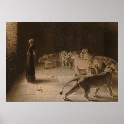 Daniels Answer to the King by Briton Riviere Poster