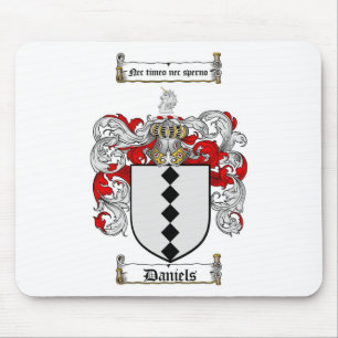 DANIELS FAMILY CREST - DANIELS COAT OF ARMS MOUSE PAD