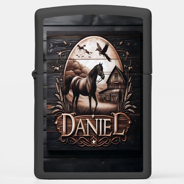 Daniel's Farm Horse Zippo Lighter (Front)