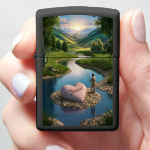 Daniel's Mountain Stream Fishing Zippo Lighter