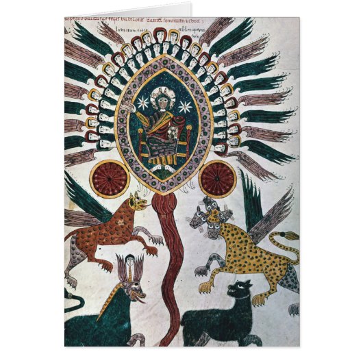 Daniel's vision of Four Beasts and God Cards (Front)