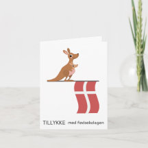 Danish Birthday Card – Tillykke med fødselsdagen