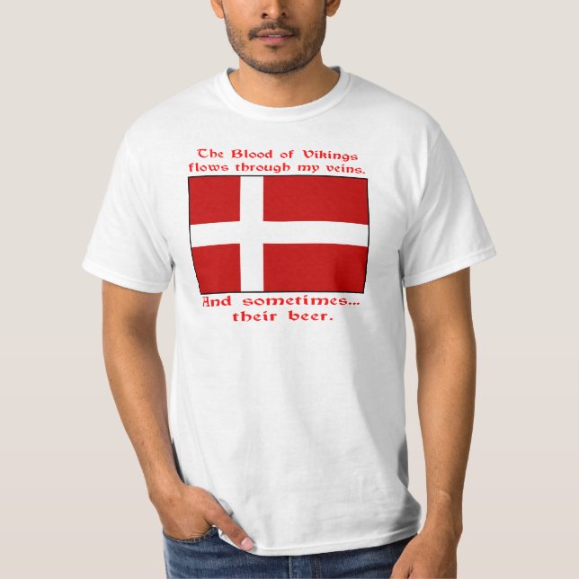 Danish Blood & Beer Viking T-Shirt (Front)