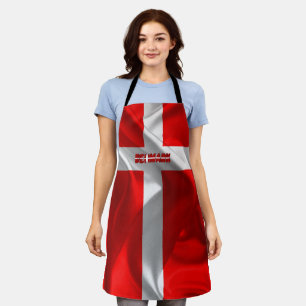 Danish flag apron