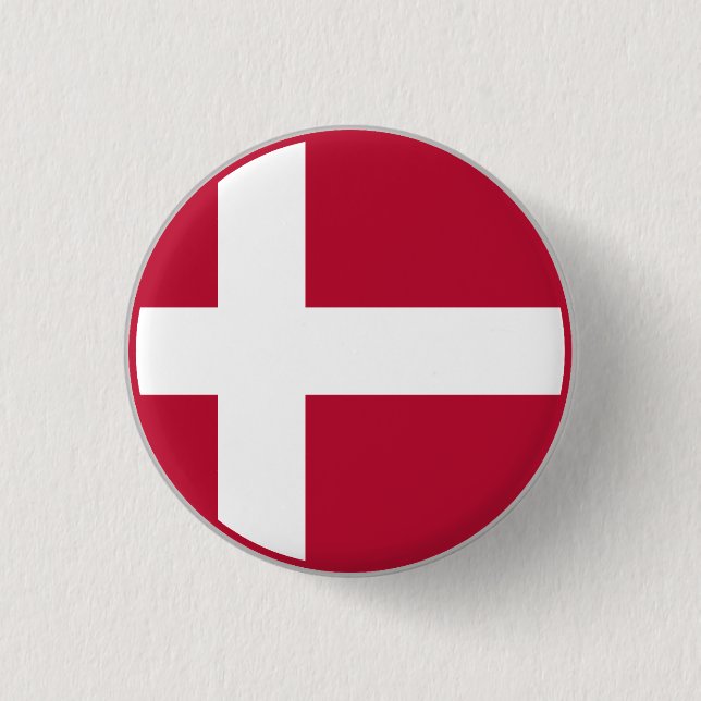 Danish Flag Button (Front)