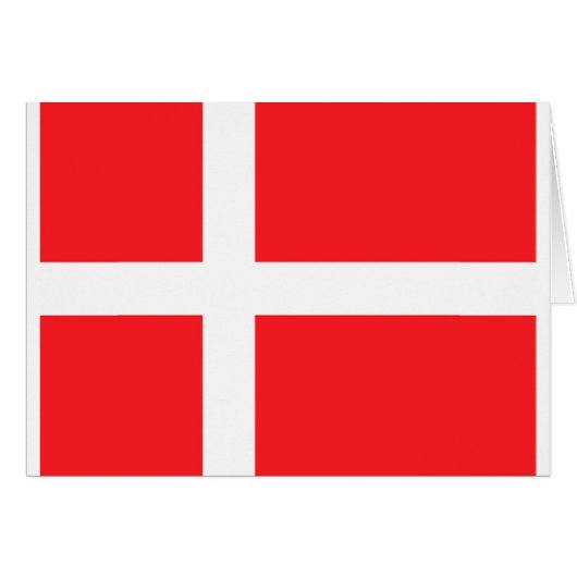 Danish Flag Cards (Front Horizontal)
