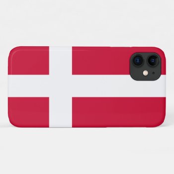Danish Flag Iphone 11 Case by pjwuebker at Zazzle